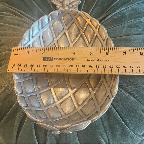 Vtg Pineapple Pewter Tray - Picture 8 of 13